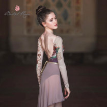 Portugal imported Ballet Rosa long-sleeved printed ballet dance practice physical gymnastics one-piece suit