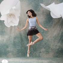 Imported from the UK pure handmade custom-made Alice ballet dance body practice mermaid skirt rainbow skirt lace-up