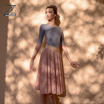 Russian imported Zidans Zefir ballet dance Body Yoga five-point practice suit swimsuit