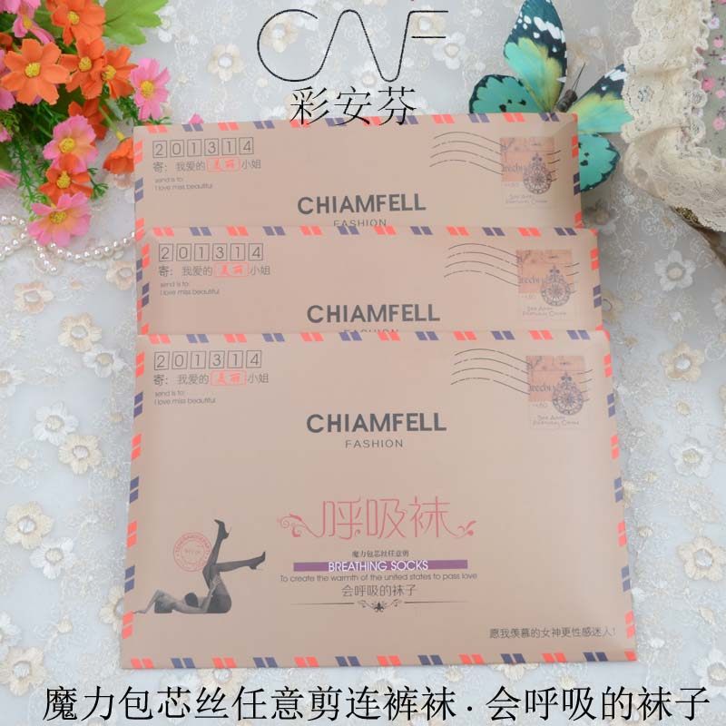 10 Double Colored Amphine Silk Socks Lady Summer Magic Wrap core silk Arbitrary cut pantyhose Socks Will Suck Socks