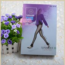 Xinyu 1673 single-layer skin-permeable one pants plus velvet body pants fake meat-through leggings