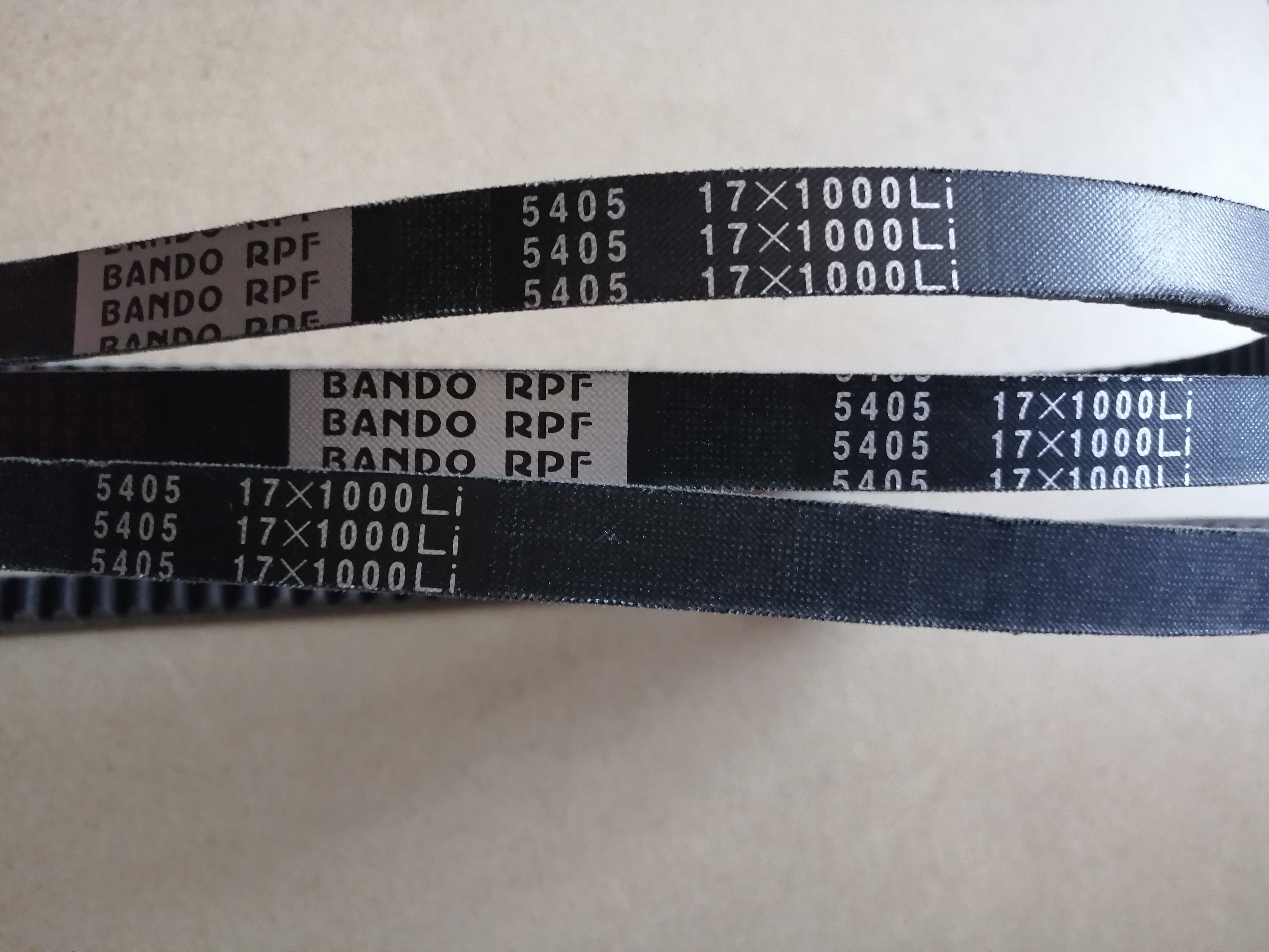 阪東皮帶，BANDO,三角皮帶，5405（17*1000li）實體店銷售，正品