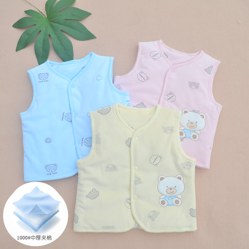 Conhincel crystal suede winter thick baby waistcoat baby waistcoat with cotton vest warm waistcoat A class of 831