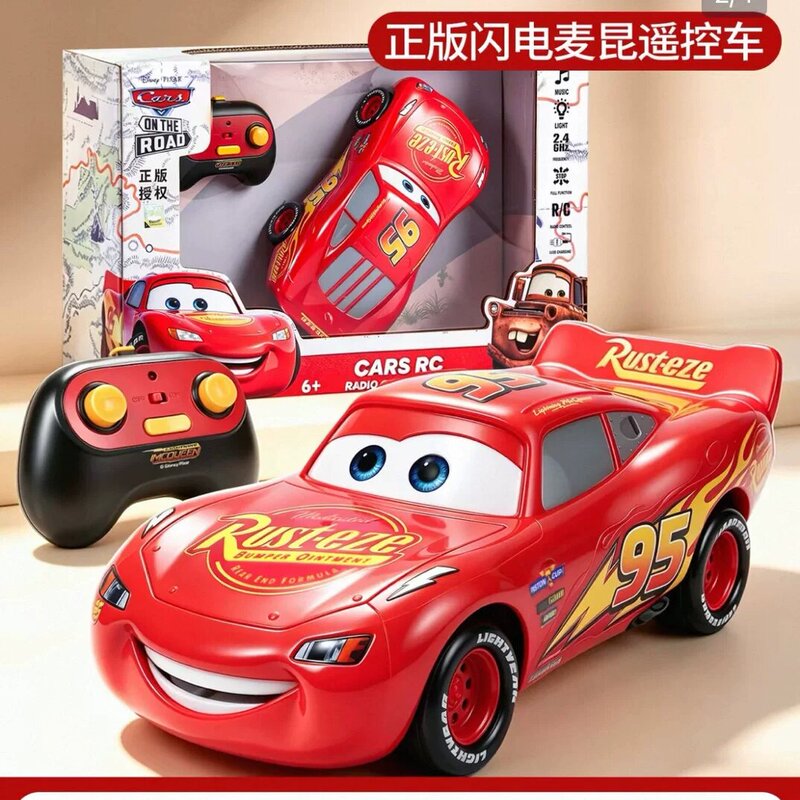 Authentic Cars Lightning Mcqueen Remote Control Car Racing Toy Boys Car Children's Gift with Lights and Sound