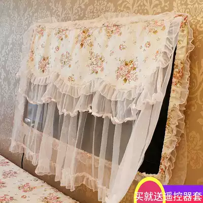Hanging TV cover dust cover fabric wall-mounted LCD curved TV cover dust cover TV cover 55 inch 6570