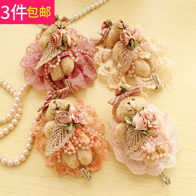 Hook strong fabric lace bear sticky hook sticky wall hanging coat hook wall key hook dormitory wall