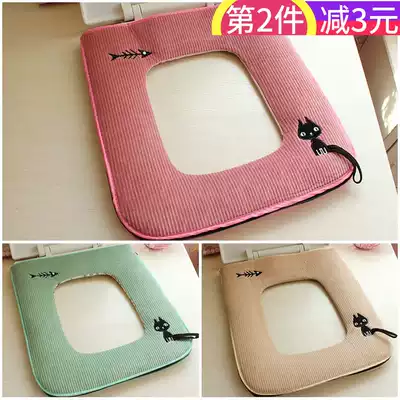 Household Four Seasons Universal Square toilet seat cushion square toilet seat large square enlarged waterproof toilet seat toilet cover