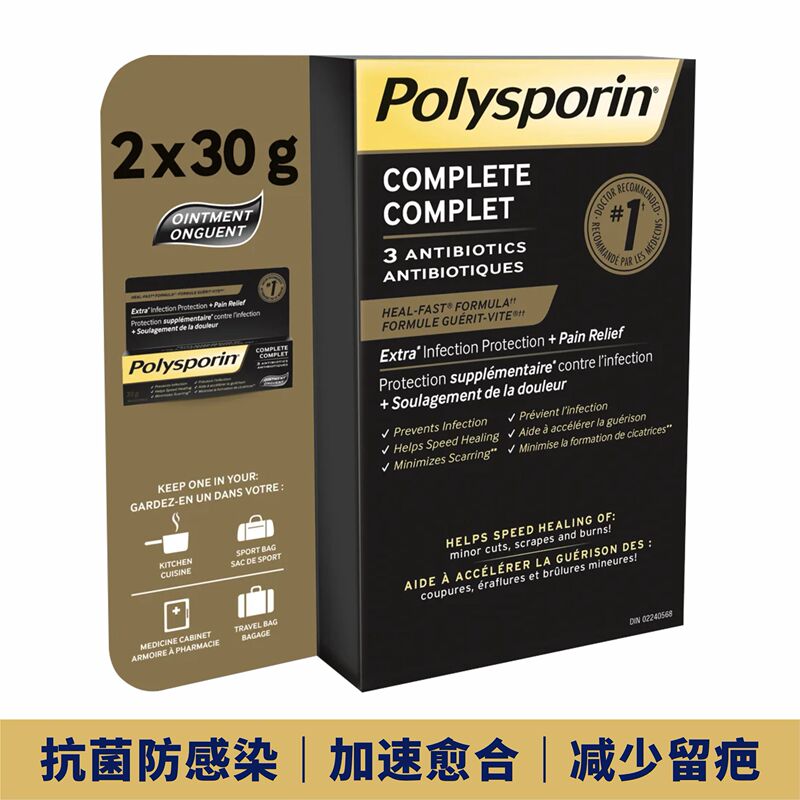 Canadian Direct Mail Polysporin Antibacterial Ointment 30g*2 for Daily Small Wound Care, a Household Essential Canadian Direct Mail Polysporin Antibacterial Ointment 30g*2 for Daily Small Wound Care, a Household Essential
