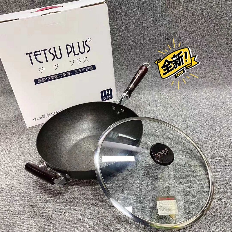 Japan TAMASAKI iron pan TETSUPLUS extremely iron pan uncoated cooking pan non-stick iron pan 32cm frying pan