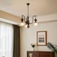 French Retro Style Living Room Chandelier Ice Crack Cover Nanyang Style Medieval Bedroom Dining Room Chandelier Modern Hall Main Light
