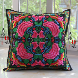 Yunnan National Pillow Cushion Cushion Sofa Office Liming Pillow Back Cushion Embroidered Pillow Pillow Pillow