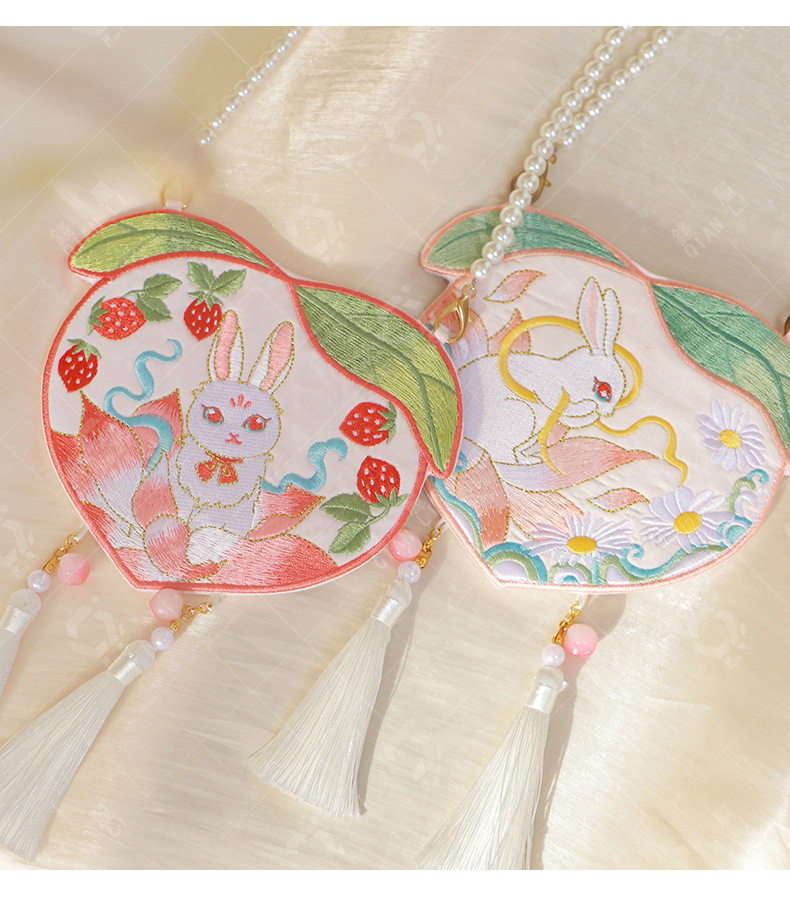 Cute rabbit children Hanba baby girl antique baby baby baby bag bag bag bag bag pearl bag clothing accessories shell bag bag