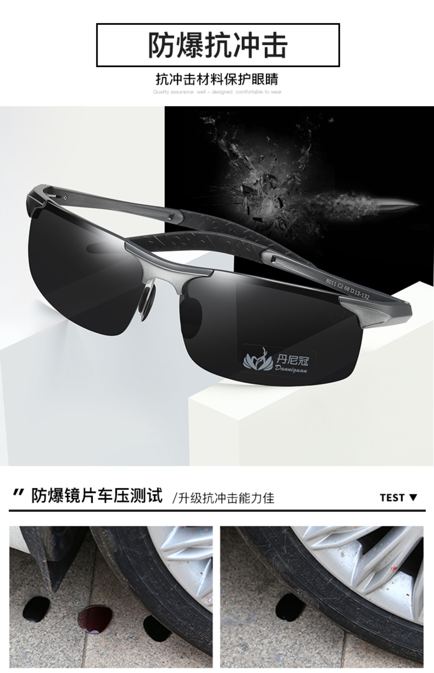 Kính râm vương miện nam kính lái xe phân cực kính râm gương câu cá đặc biệt HD xem kính nhìn đêm nổi mắt kính gucci