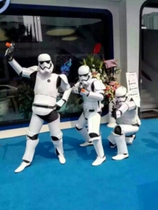 Adult White Bing Star Wars New White Bing Costume Genuine version of Cos White Bing Performance Costume Hire Sale Spot