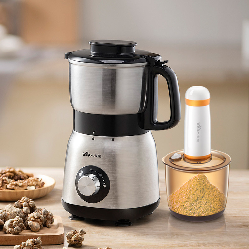 Small Bear Grinding Machine FSJ-A05N6 Home Flour Milling Machine 5 Gu cereals Commercial Traditional Chinese Medicine Ultra-fine Grinding Shredders