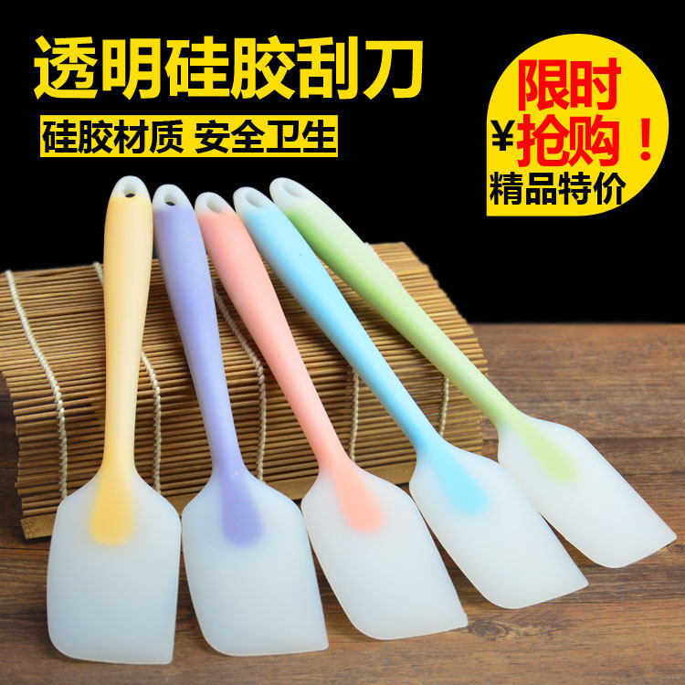 Baking tool European standard one-piece silicone scraper cake cream high temperature resistant stirring (one hand)