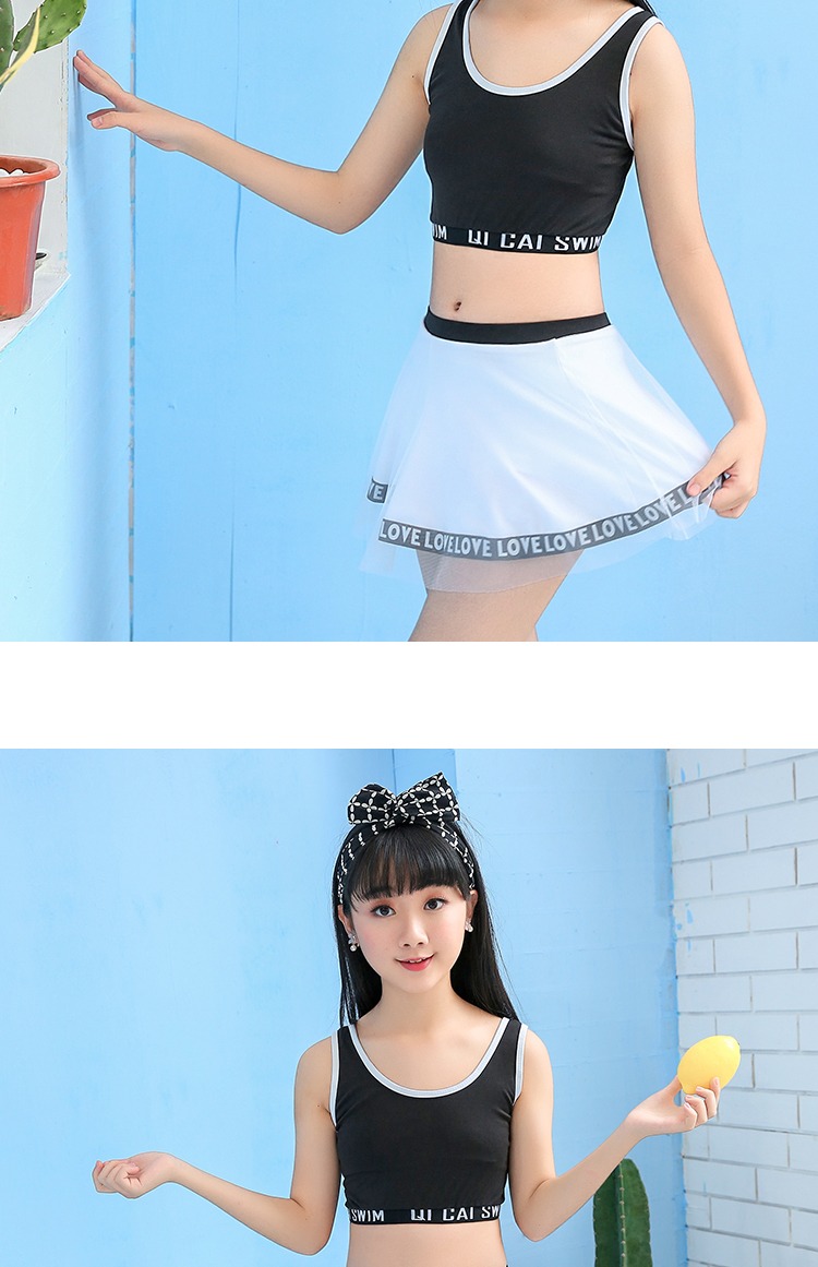 Bộ đồ bơi trẻ em từ 10 đến 15 tuổi phiên bản Hàn Quốc của bé gái áo tắm cho bé gái bán buôn - Bộ đồ bơi của Kid đồ bơi trẻ em nữ 12 tuổi