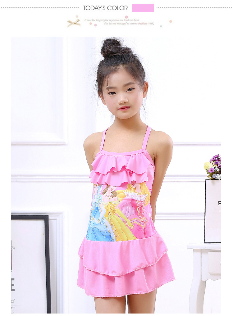 4-5-6-7-8-9 tuổi cô gái áo tắm trẻ em trẻ em bé gái dễ thương công chúa áo tắm trẻ em - Bộ đồ bơi của Kid mua do boi cho be