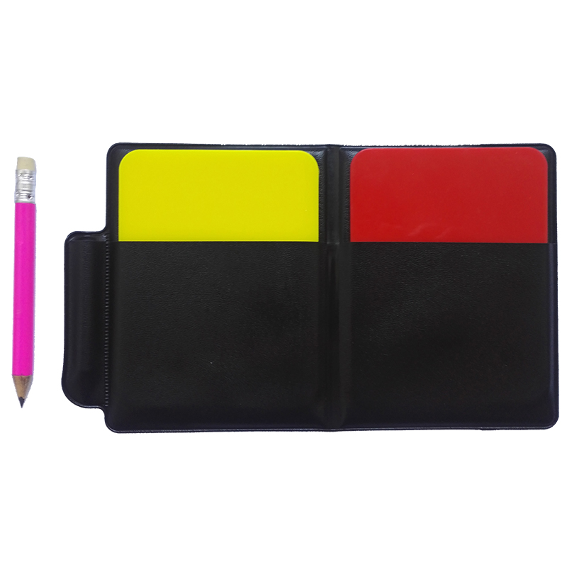 Red and Yellow Card Referee Props Football Match Supplies Football Referees Use Yellow Card Red Card Picker Side Cut Flag