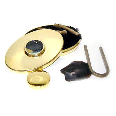  Furniture 24] US production Hudson Bay Classic brass Fire Box Fire Stone Box Raw Fire Tool-Taobao