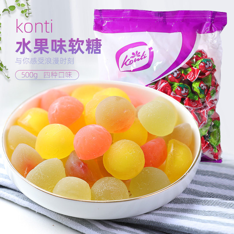 Russian imported fruit jacket sweet candy candy candy Q sugar snack candy