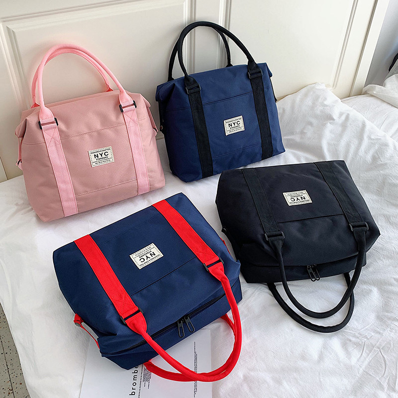 Travel bag Women's hand luggage bag lightweight Korean version of the short-distance business trip duffel bag men's travel bag large capacity waiting bag