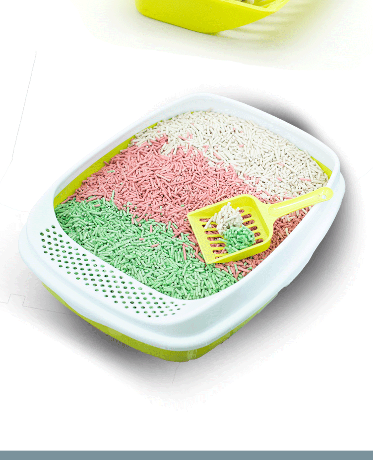 Trà xanh đậu phụ mèo xả rác khử mùi đậu cây mèo mèo nhóm cát không bụi mèo hamster cát tiết niệu cát cát 6L - Cat / Dog Beauty & Cleaning Supplies 	găng tay chải lông mèo	