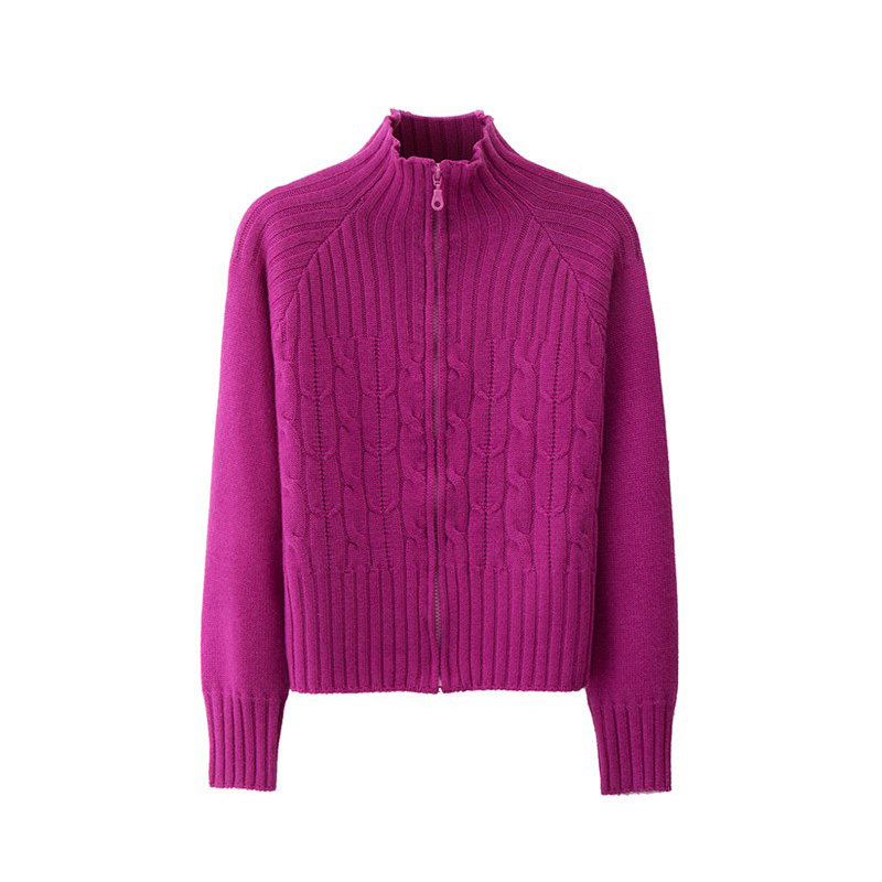 2022 Autumn Winter New Popularity Sweetness Day Series Cashmere High Waist Thickening of Slim Standing Collar Cardiovert shorts Sweater Women Coats