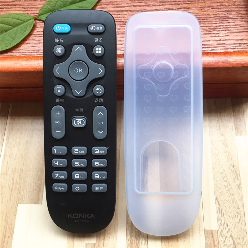 Kangjia TV Original Food Grade HD Transparent Silicone Remote Controller Invisible Protective Cover KK-Y378