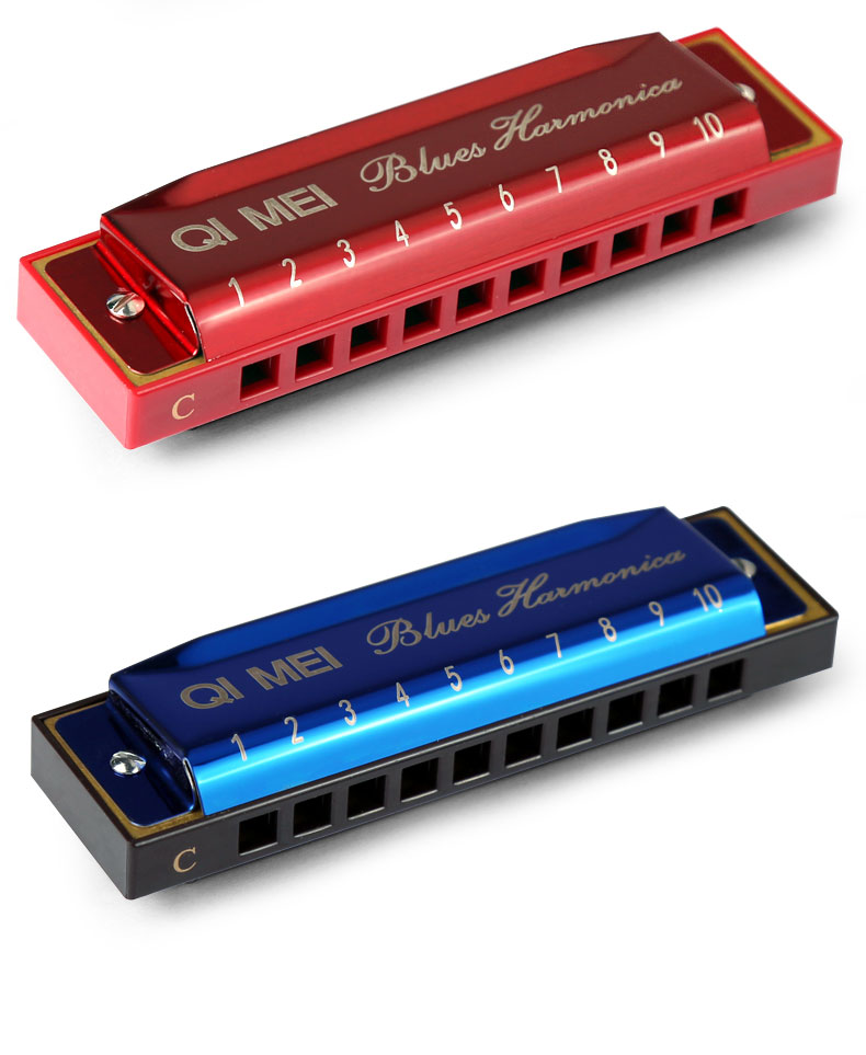Chi Mei 10 lỗ blues hòa tấu C điều chỉnh lỗ người lớn tự học chuyên nghiệp cho sinh viên mới bắt đầu nhập học nhạc cụ trẻ em - Nhạc cụ phương Tây trống điện