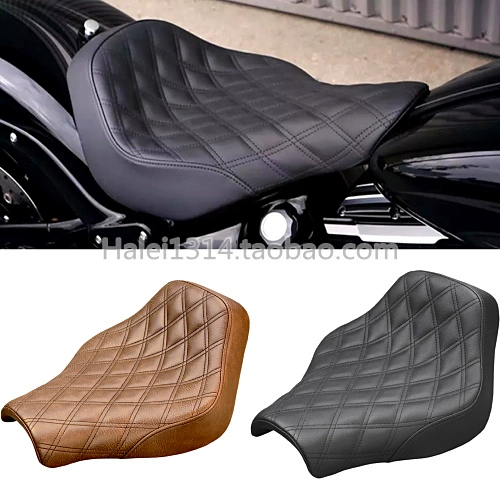 Nhập khẩu Saddlemen 18 năm Harley mềm đuôi béo cậu bé chỉ huy đột phá sửa đổi đệm ghế retro hình lăng trụ lưới ghế đơn - Đệm xe máy