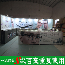 Portable aluminum alloy exhibition stand acrylic display stand glasses exhibition removable and freely assembleable