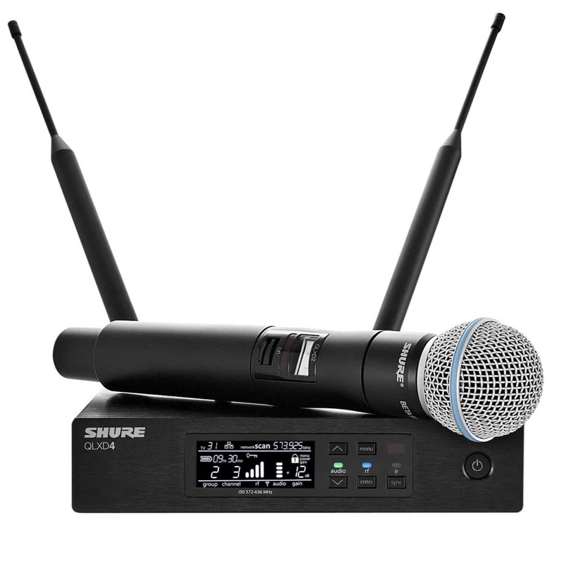 Shure/ QLXD24 профессиональный цифровой беспроводной микрофон SM58/BETA58 один к одному беспроводной микрофон