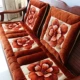 Dày sofa đơn đệm ba ghế sofa gỗ rắn đệm gỗ gụ băng ghế đệm đệm có thể tháo rời và có thể giặt đặc biệt thảm ghế