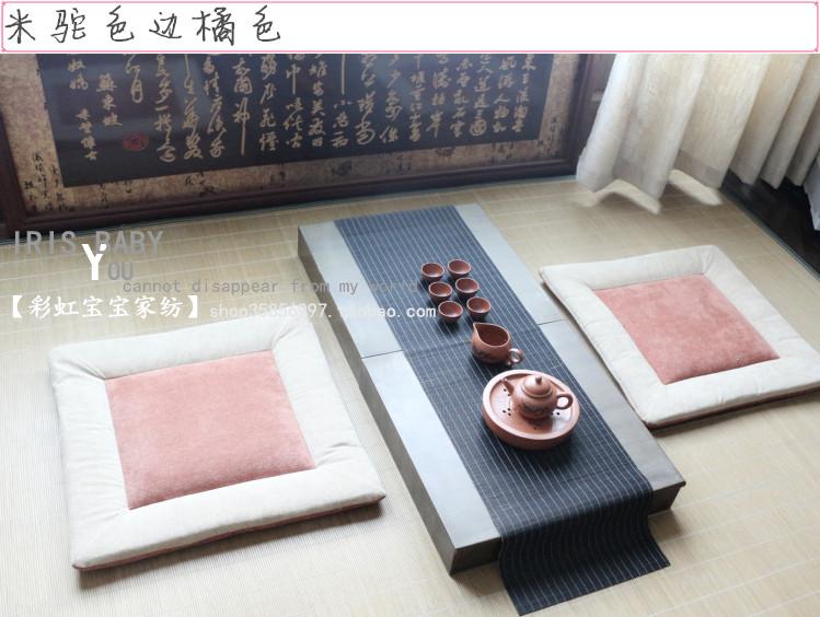 Mùa xuân và mùa thu lanh vuông đệm đơn sofa đệm Cửa sổ đệm đệm máy tính xe 5050cm ưu đãi đặc biệt nệm ngồi bệt giá rẻ