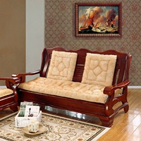 Sofa dày sang trọng đệm da mùa đông đệm đỏ rắn gỗ sofa đệm băng ghế đệm đệm hoạt hình dễ thương đặc biệt cung cấp bộ đệm ghế phòng khách