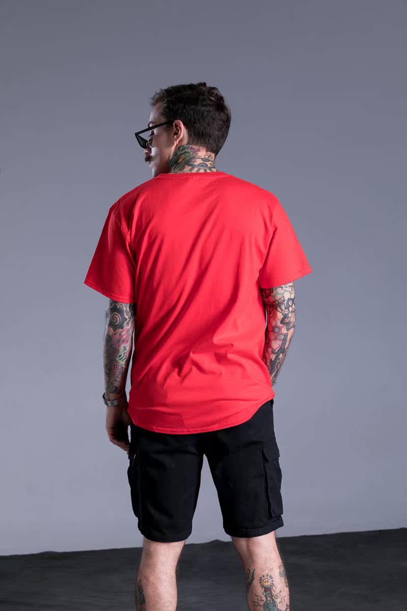 Mùa hè INS cùng một đoạn áo thun ngắn tay học sinh lỏng lẻo Harajuku hip-hop Hàn Quốc ulzzang nửa tay yêu nam nữ triều áo thun nam basic