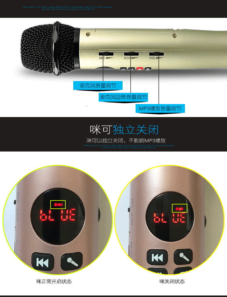 CÔNG CỤ HẠNH PHÚC Hạnh phúc kèm theo L-598 micro tạo tác bài hát K quốc gia không dây bộ mic hát karaoke