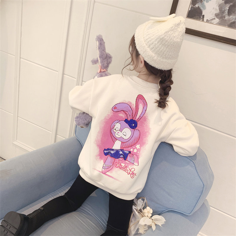 Ran Ran girl's clothes plus velvet autumn and winter 2021 New Star Dew clothes thick children's winter clothes explosion
