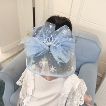 Girls summer sun hat 2021 New Travel sun protection UV empty top hat children sun hat summer hat