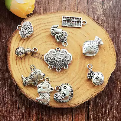 Silver accessories diy retro pendant Baby evil pin accessories Pregnant women Newborn babies Children children Universal