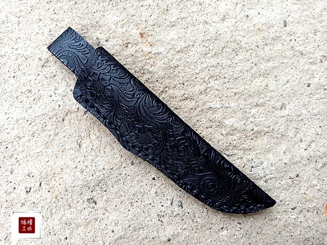 The first layer of Buron workshop cowhide full handmade sheath knife set knife pants Thunder fat Nordic Finland Mora straight insert