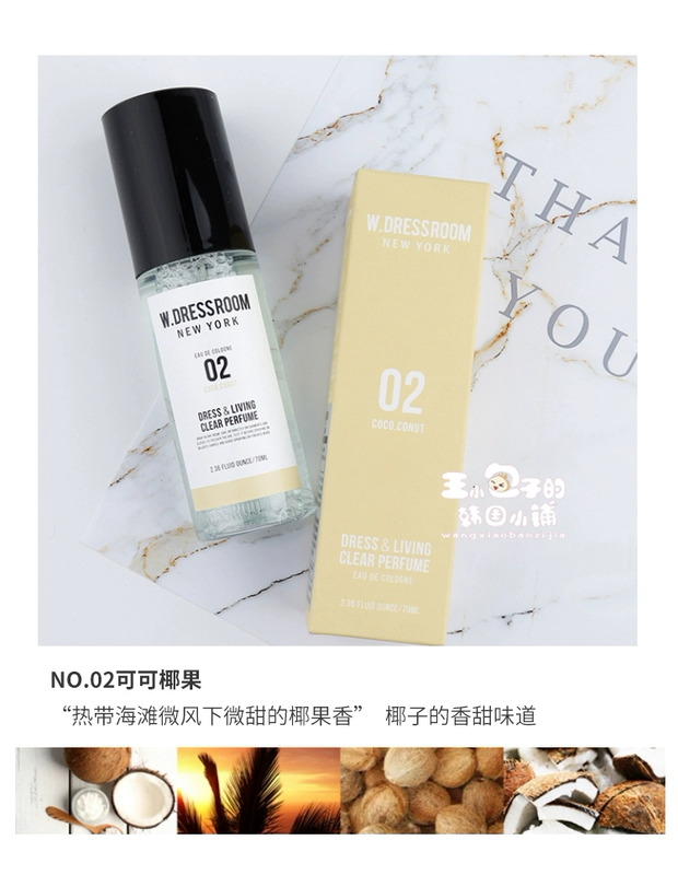 W.DRESSROOM Hương thơm đào hoa Eau de Toilette Xịt khử mùi nước hoa Liu Shanhao Huang Min Xuan Tian Tian Guo Cùng một đoạn - Nước hoa