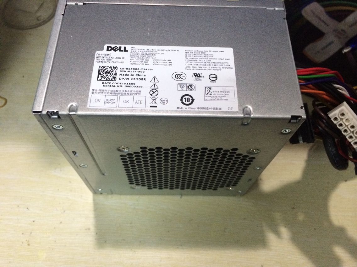Dell original 9010MT power supply L350AM-00 L350PD-00 D350PM-01 with 6pin interface