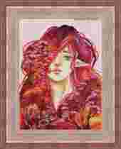 Y0864 Autumn Elf Cross Stitch Picture Scan Character