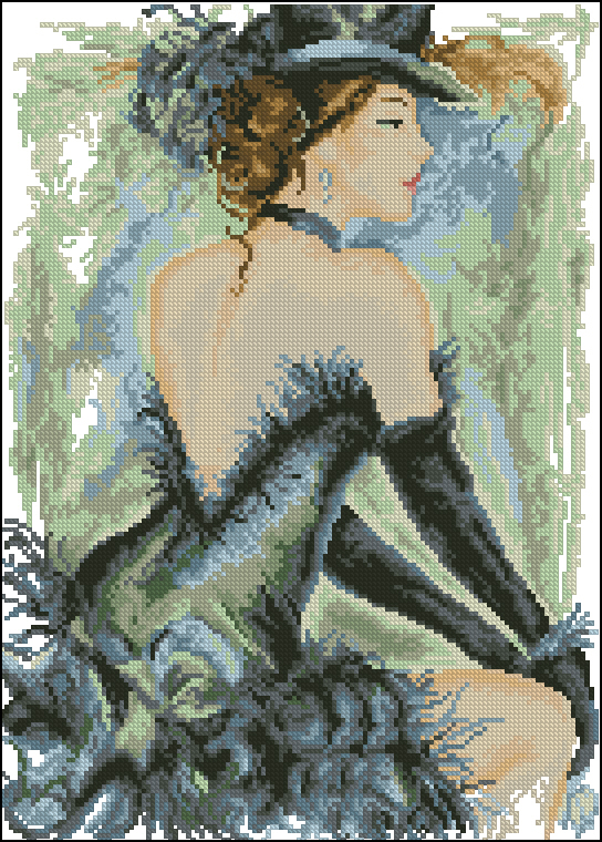 R732 Redraws the source file XSD with the background cross embroidery