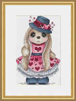 8151 Cute bunny 90 cross stitch picture redraw saga source file XSD