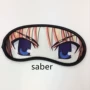 Fate my king saber eye mask anime hoạt hình xung quanh sinh viên du lịch bông mắt ngủ hình sticker đẹp