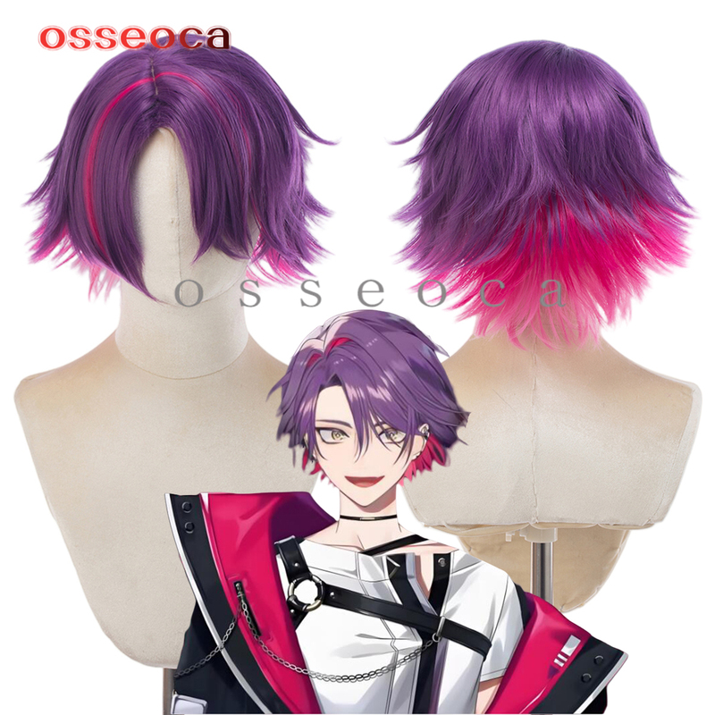 Osseoca Virtual Streamer Voltaction Takauchi Yunaku Seraph Cosplay Wig