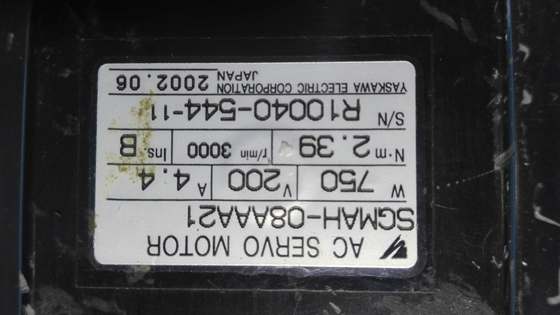 SGMAH-08AAA21 라이브 슈팅 모터 750W 문의